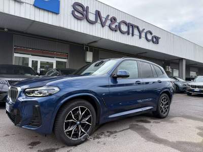BMW X3 X3 xdrive20d mhev 48V Msport auto KM CERTIFICATI Blu/Azzurro usata Lallio