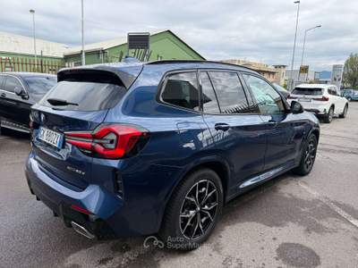 BMW X3 X3 xdrive20d mhev 48V Msport auto KM CERTIFICATI Blu/Azzurro usata Lallio
