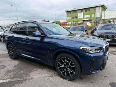 BMW X3 X3 xdrive20d mhev 48V Msport auto KM CERTIFICATI Blu/Azzurro usata Lallio