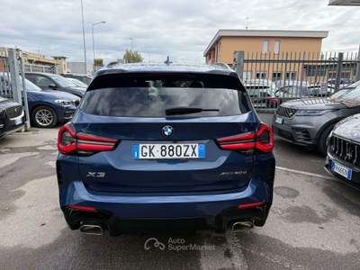 BMW X3 X3 xdrive20d mhev 48V Msport auto KM CERTIFICATI Blu/Azzurro usata Lallio