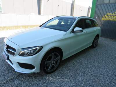 Mercedes-Benz Classe C d S.W. 4Matic Auto AMG Bianco usata Badia Pol. Via Ca'Mignola Nuo.1230