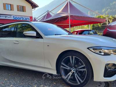 BMW Serie 3 320d 320 320d Touring xdrive Msport auto/Gancio traino/full Bianco usata Vandoies