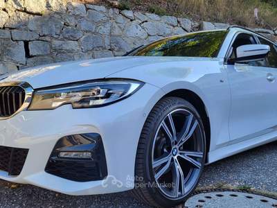 BMW Serie 3 320d 320 320d Touring xdrive Msport auto/Gancio traino/full Bianco usata Vandoies