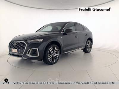 Audi Q5 sportback 40 2.0 tdi mhev 12v s line plus quattro s-tronic Nero usata Assago