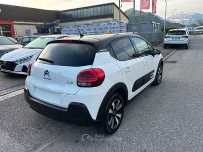 Citroen C3 C3 PureTech 83 S&S Shine VERNICE BICOLORE - BIANCO/TETTO NERO Bianco usata Lavis