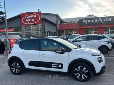 Citroen C3 C3 PureTech 83 S&S Shine VERNICE BICOLORE - BIANCO/TETTO NERO Bianco usata Lavis