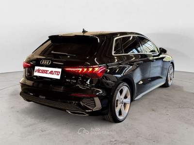 Audi A3 A3 IV 2020 Sportback Sportback 35 2.0 tdi S line Edition s-tronic Nero usata Milano