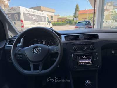 Volkswagen Caddy 1.4 TGI Trendline 7 POSTI UNICO PROPRIETARIO BELLISSIMO Bianco usata Cesano Maderno
