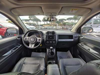 Jeep Compass 2.2cc LIMITED 136cv TELECAM CRUISECONTROL Nero usata Roma