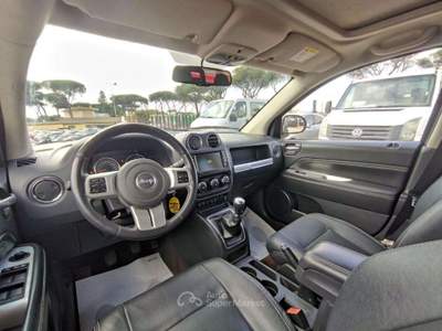 Jeep Compass 2.2cc LIMITED 136cv TELECAM CRUISECONTROL Nero usata Roma