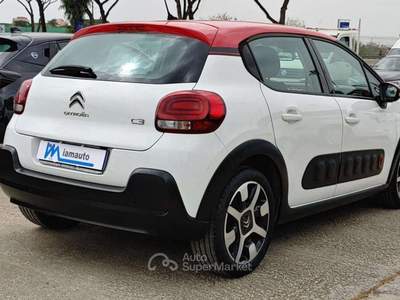 Citroen C3 SHINE 1.2cc 82cv LANE ASSIST NAVI SENS PARK Bianco usata Roma