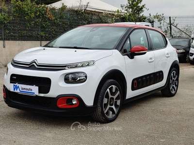 Citroen C3 SHINE 1.2cc 82cv LANE ASSIST NAVI SENS PARK Bianco usata Roma