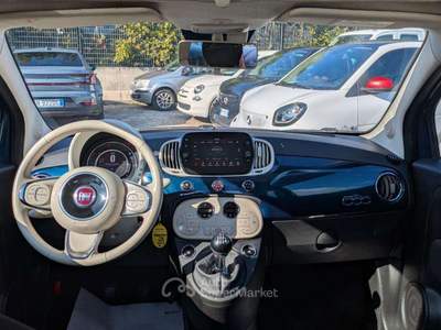Fiat 500 Hybrid Lounge 1.0cc 70cv TETTO PANORAMICO CLIMA Blu/Azzurro usata Roma