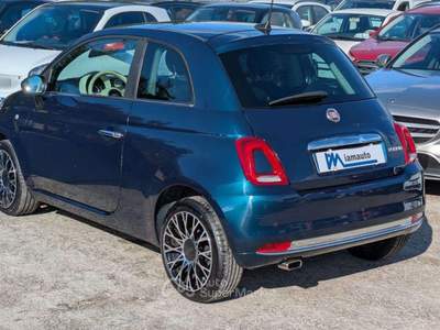 Fiat 500 Hybrid Lounge 1.0cc 70cv TETTO PANORAMICO CLIMA Blu/Azzurro usata Roma