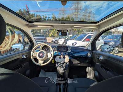 Fiat 500 Hybrid Lounge 1.0cc 70cv TETTO PANORAMICO CLIMA Blu/Azzurro usata Roma