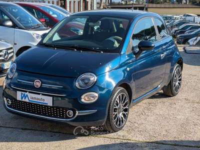 Fiat 500 Hybrid Lounge 1.0cc 70cv TETTO PANORAMICO CLIMA Blu/Azzurro usata Roma