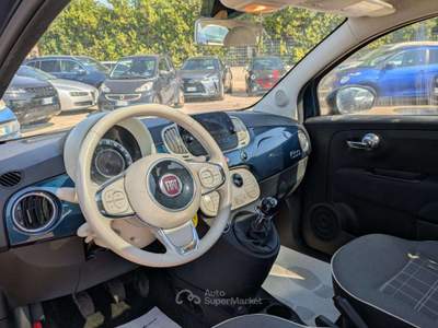 Fiat 500 HYBRID LOUNGE 1.0cc 70cv TETTO PANORAMICO Blu/Azzurro usata Roma