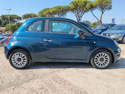 Fiat 500 HYBRID LOUNGE 1.0cc 70cv TETTO PANORAMICO Blu/Azzurro usata Roma