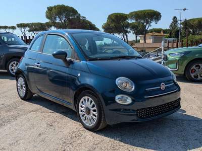 Fiat 500 HYBRID LOUNGE 1.0cc 70cv TETTO PANORAMICO Blu/Azzurro usata Roma