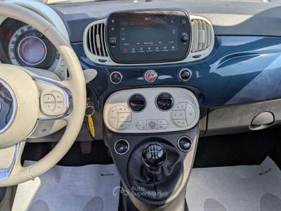 Fiat 500 HYBRID LOUNGE 1.0cc 70cv TETTO PANORAMICO Blu/Azzurro usata Roma