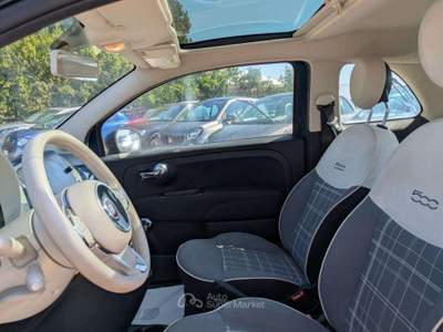 Fiat 500 HYBRID LOUNGE 1.0cc 70cv TETTO PANORAMICO Blu/Azzurro usata Roma