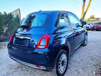 Fiat 500 Hybrid Dolcevita 1.0cc 70cv TETTO PANORAMIC Blu/Azzurro usata Roma