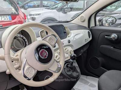 Fiat 500 Hybrid 1.0cc 70cv ANDROID/IOS CLIMATIZZATORE Bianco usata Roma