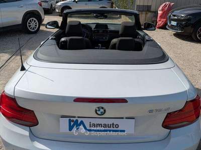 BMW Serie 2 218d 218 218d Cabrio Advantage 150cv DRIVE MODE NAVIGATORE Bianco usata Roma