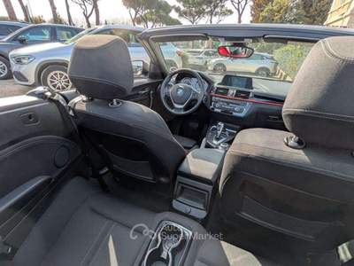 BMW Serie 2 218d 218 218d Cabrio Advantage 150cv DRIVE MODE NAVIGATORE Bianco usata Roma