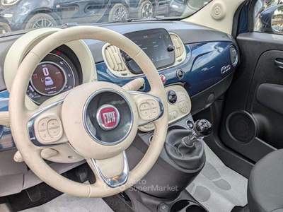 Fiat 500 Hybrid Dolcevita 1.0cc 70cv TETTO PANORAMICO CLIMA Blu/Azzurro usata Roma