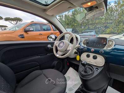 Fiat 500 Hybrid Dolcevita 1.0cc 70cv TETTO PANORAMICO CLIMA Blu/Azzurro usata Roma