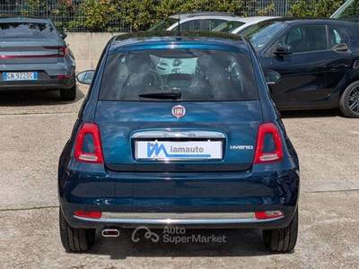 Fiat 500 Hybrid Dolcevita 1.0cc 70cv TETTO PANORAMICO CLIMA Blu/Azzurro usata Roma