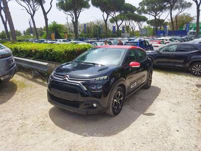 Citroen C3 1.2ccPURETECH 110cv FEELPACK LANE ASSIST SENS PARK Nero usata Roma