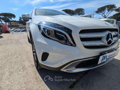Mercedes-Benz GLA 1.6cc 156cv NAVIGATORE CAMERA POST. INT. PELLE Bianco usata Roma