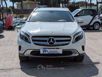 Mercedes-Benz GLA 1.6cc 156cv NAVIGATORE CAMERA POST. INT. PELLE Bianco usata Roma