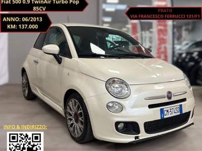 Fiat 500 Turbo Pop 85CV Ok Neopatentati Bianco usata Prato