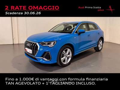 Audi Q3 45 TFSI S-TRONIC QUATTRO S-LINE EDITION Blu/Azzurro usata San Fior