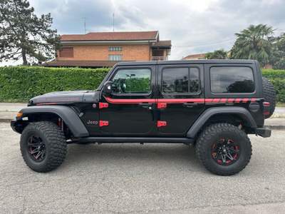 Jeep Wrangler Jeep Wrangler 2.0 T-GDI Rubicon Rock's Edition #10636 Nero usata Moncalieri