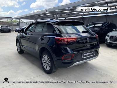 Volkswagen T-Roc 1.0 tsi life 110cv Nero usata San Martino Siccomario