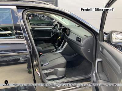 Volkswagen T-Roc 1.0 tsi life 110cv Nero usata San Martino Siccomario