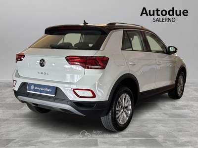 Volkswagen T-Roc  - t-roc 1.0 tsi life 110cv Bianco usata Salerno