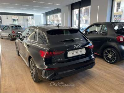 Audi A3 30 Sportback 1.0 TFSI MHEV S tronic S-line edition Nero usata Torino