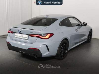 BMW Serie 4 420d 420 d Coupe mhev 48V xdrive Sport auto Grigio usata Brescia