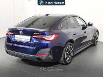 BMW Serie 4 Gran Coupé 420d 420 d Gran Coupe mhev 48V xdrive Msport auto Blu/Azzurro usata Brescia