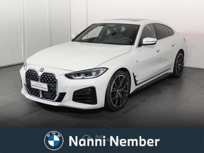 BMW Serie 4 Gran Coupé 420d 420 d Gran Coupe mhev 48V Msport auto Bianco usata Brescia