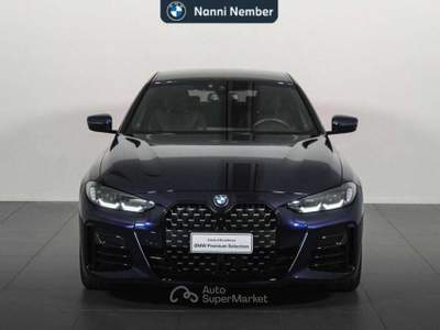 BMW Serie 4 Gran Coupé 420d 420 d Gran Coupe mhev 48V xdrive Msport auto Blu/Azzurro usata Brescia