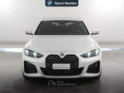BMW Serie 4 Gran Coupé 420d 420 d Gran Coupe mhev 48V xdrive MSport Pro auto Bianco usata Brescia