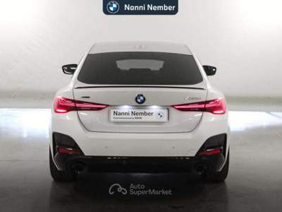 BMW Serie 4 Gran Coupé 420d 420 d Gran Coupe mhev 48V xdrive MSport Pro auto Bianco usata Brescia
