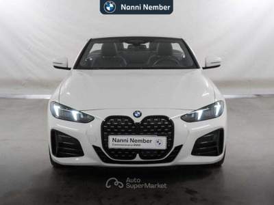 BMW Serie 4 420d 420 d Cabrio mhev 48V MSport Pro auto Bianco usata Brescia