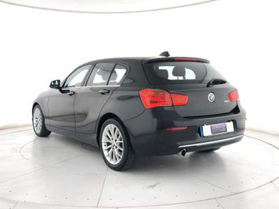 BMW Serie 1 118d 118d urban 5p auto led+c.17"+bluetooth Nero usata Ghedi